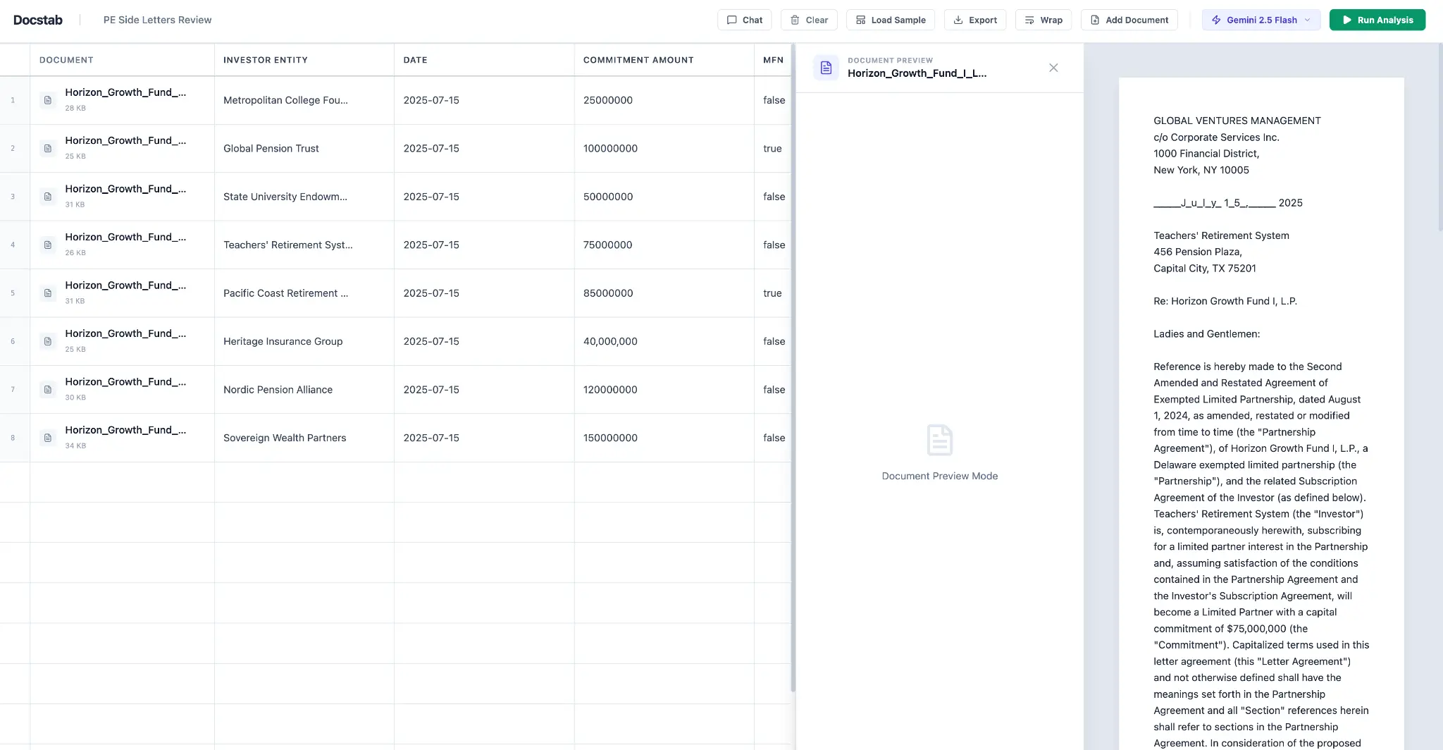 Docstab Document Preview