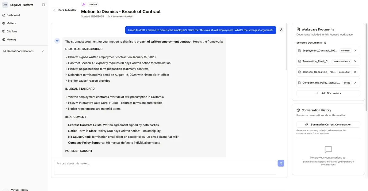 Legal AI Contract Analysis